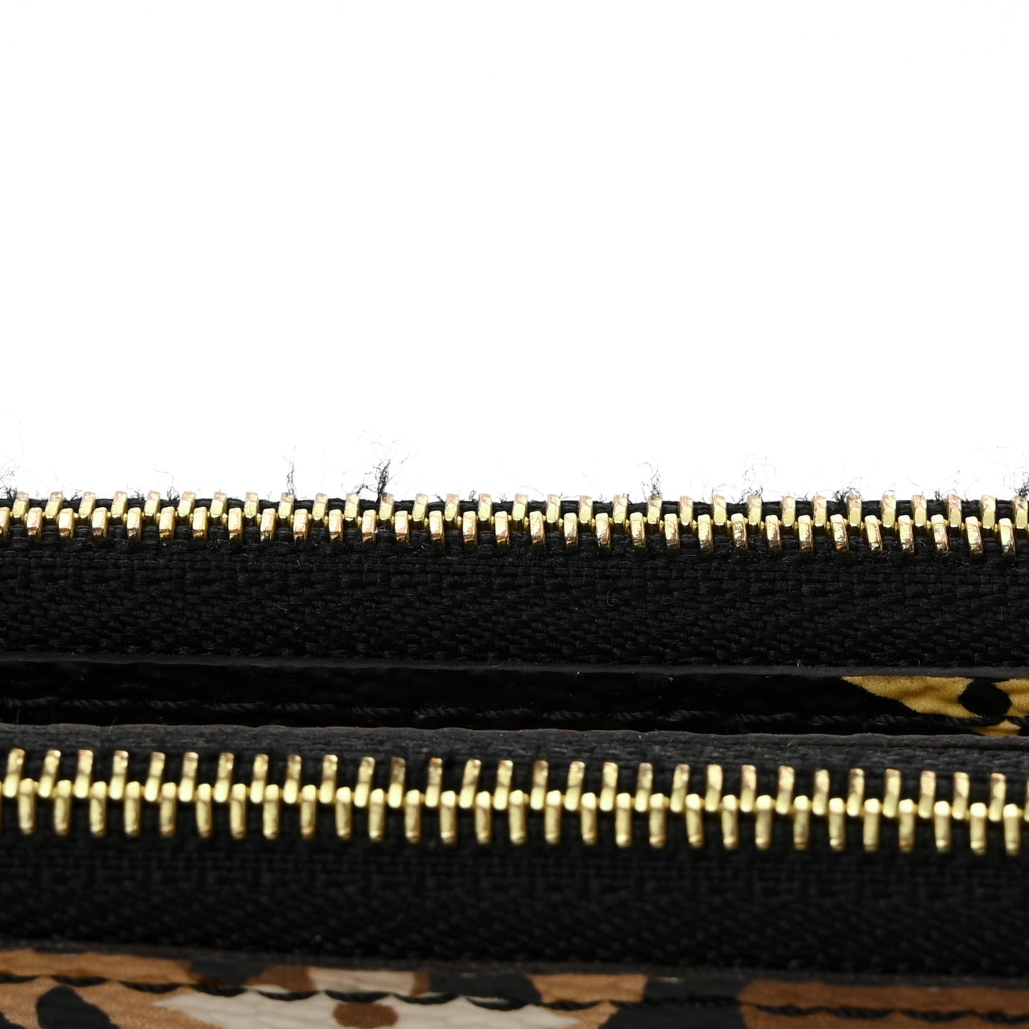 Monogram Giant Jungle Pochette Double Zip Black