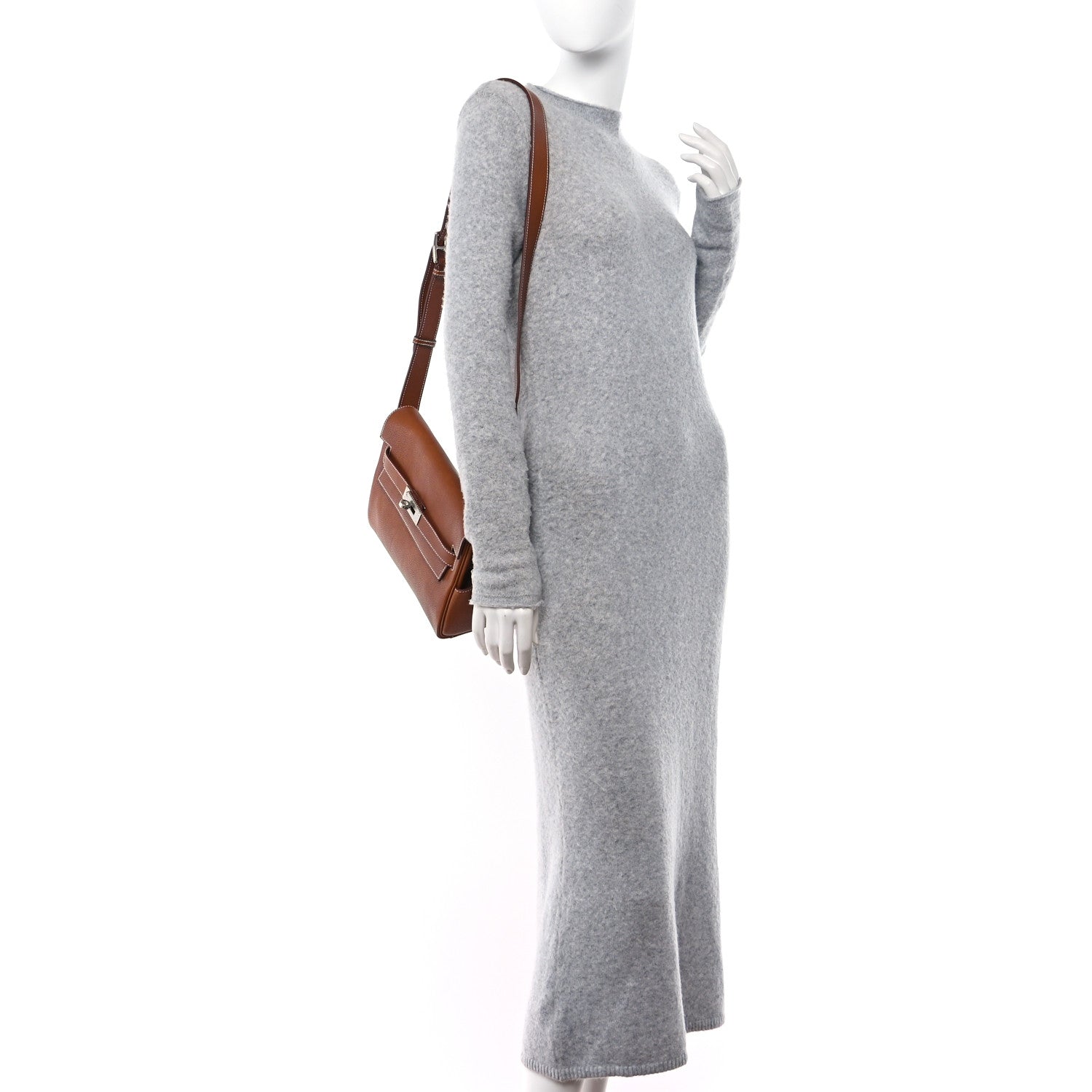 Hermes Barenia Faubourg Kelly Messenger PM Fauve 2 of 15