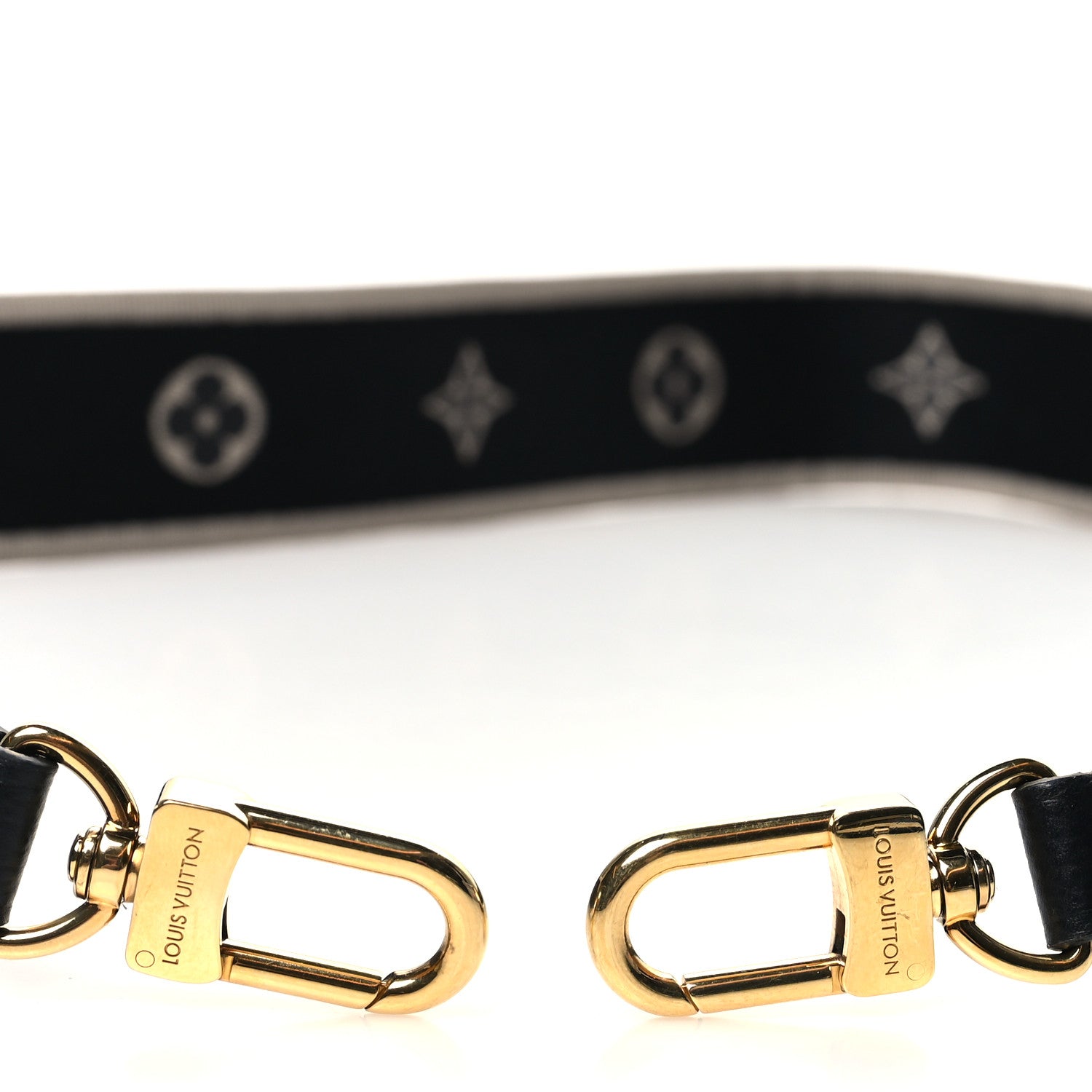 Louis Vuitton Jacquard Diane Shoulder Strap Black Ivory 3 of 4