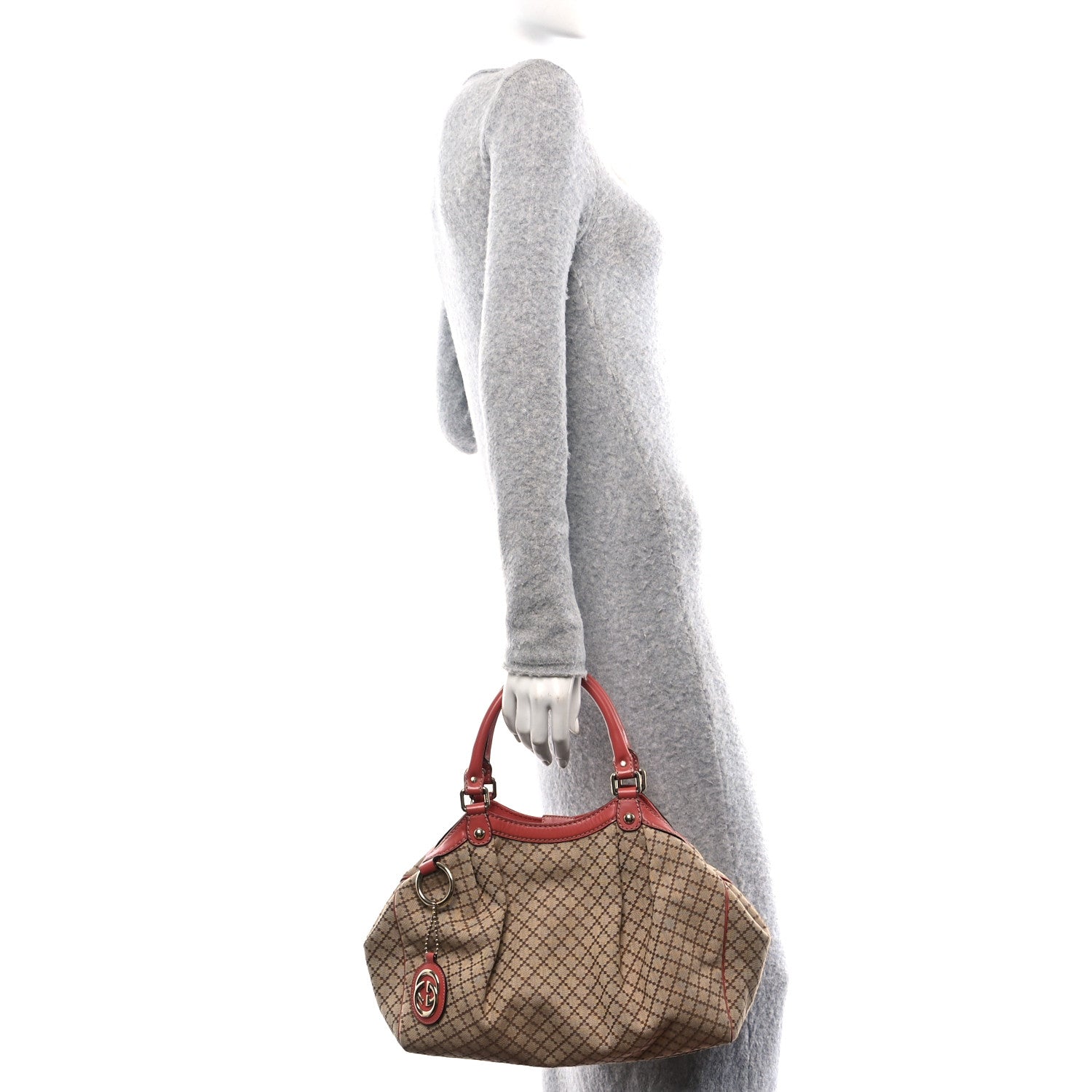 Gucci Diamante Medium Sukey Tote Coral 2 of 14