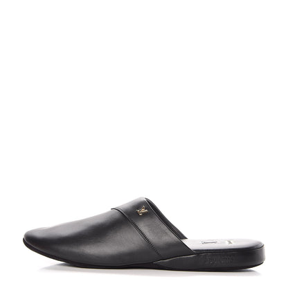 Louis Vuitton X SUPREME Lambskin Mens Hugh Slippers 7 Black 2 of 11