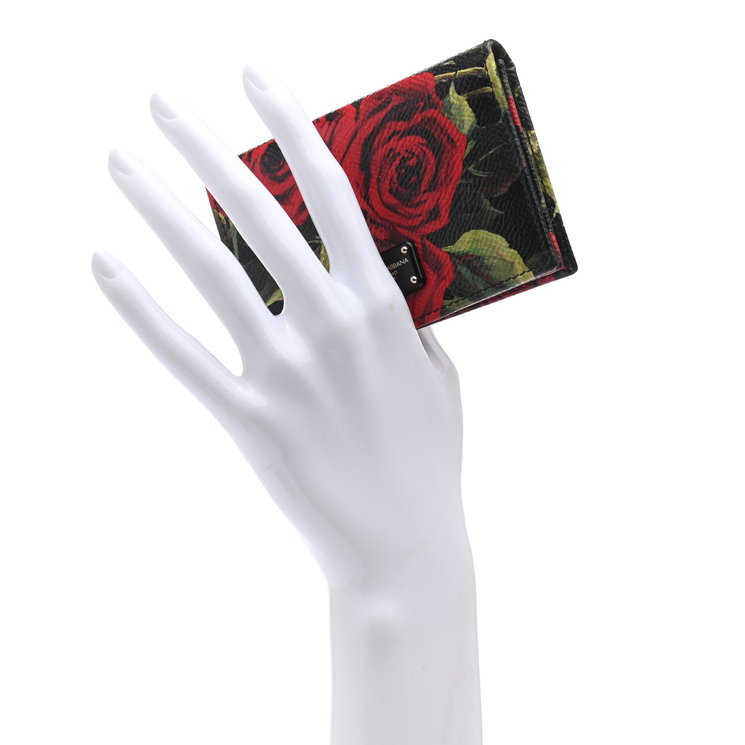 Dolce & Gabbana Dauphine Rose Print Flap Card Holder Multicolor 2 of 6