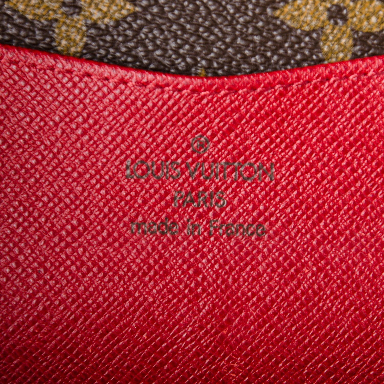 Louis Vuitton Monogram Josephine Wallet Red 6 of 7