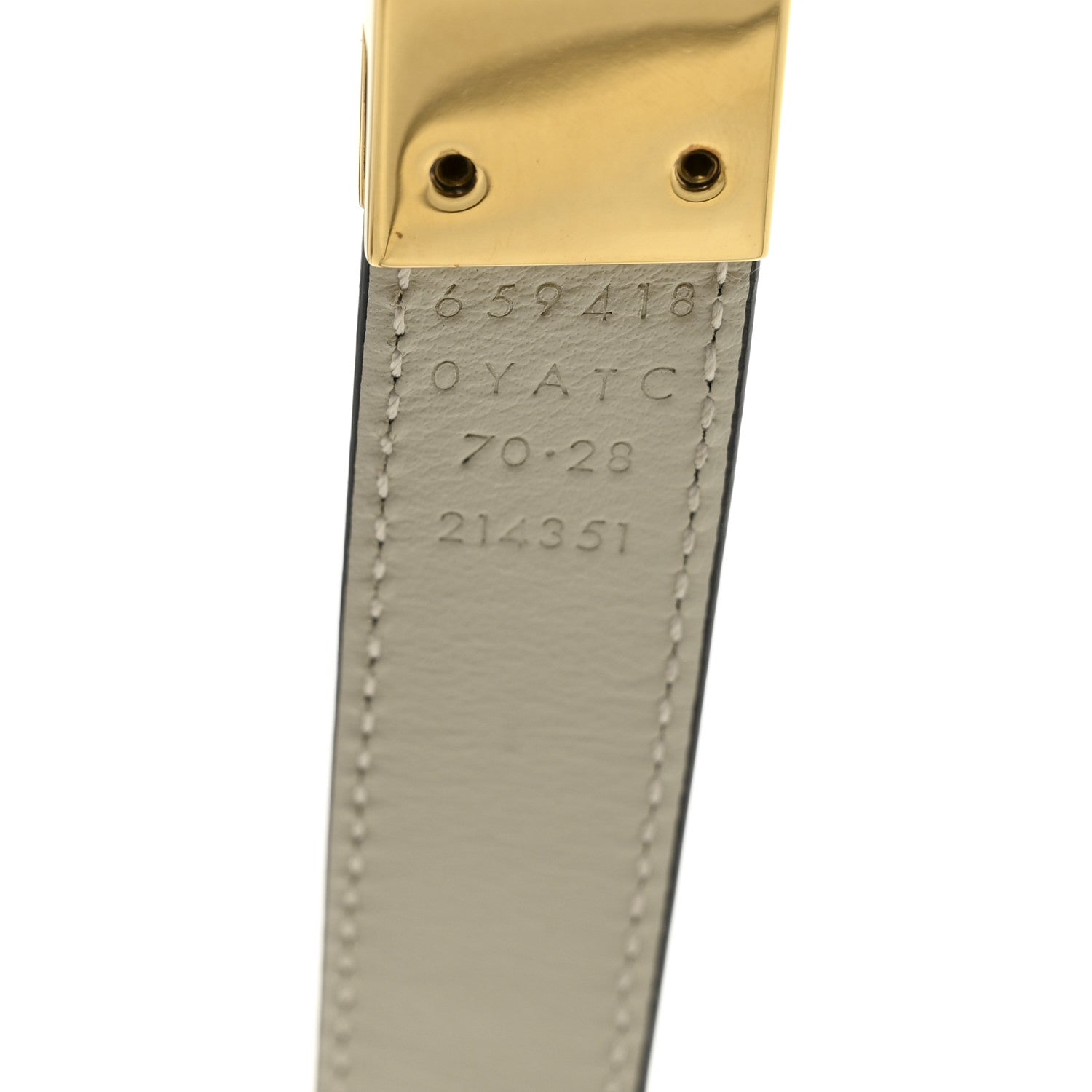 Gucci Plutone Calfskin Double G Reversible 20mm Belt 70 28 Black White 3 of 5