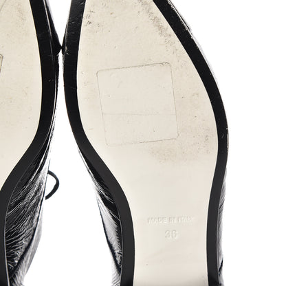 Chanel Patent Goatskin CC Lace Up Oxfords 36 Dark Navy 15 of 16