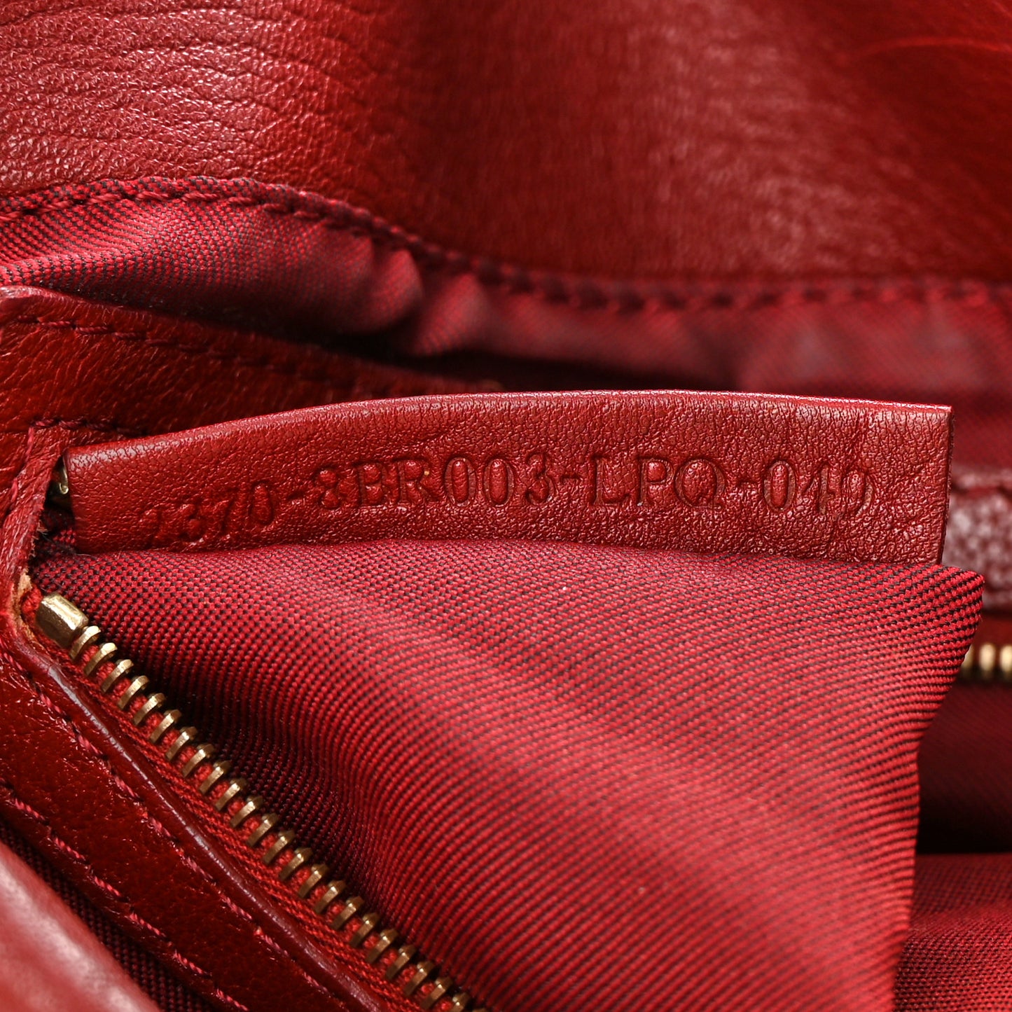 Calfskin Baguette Red