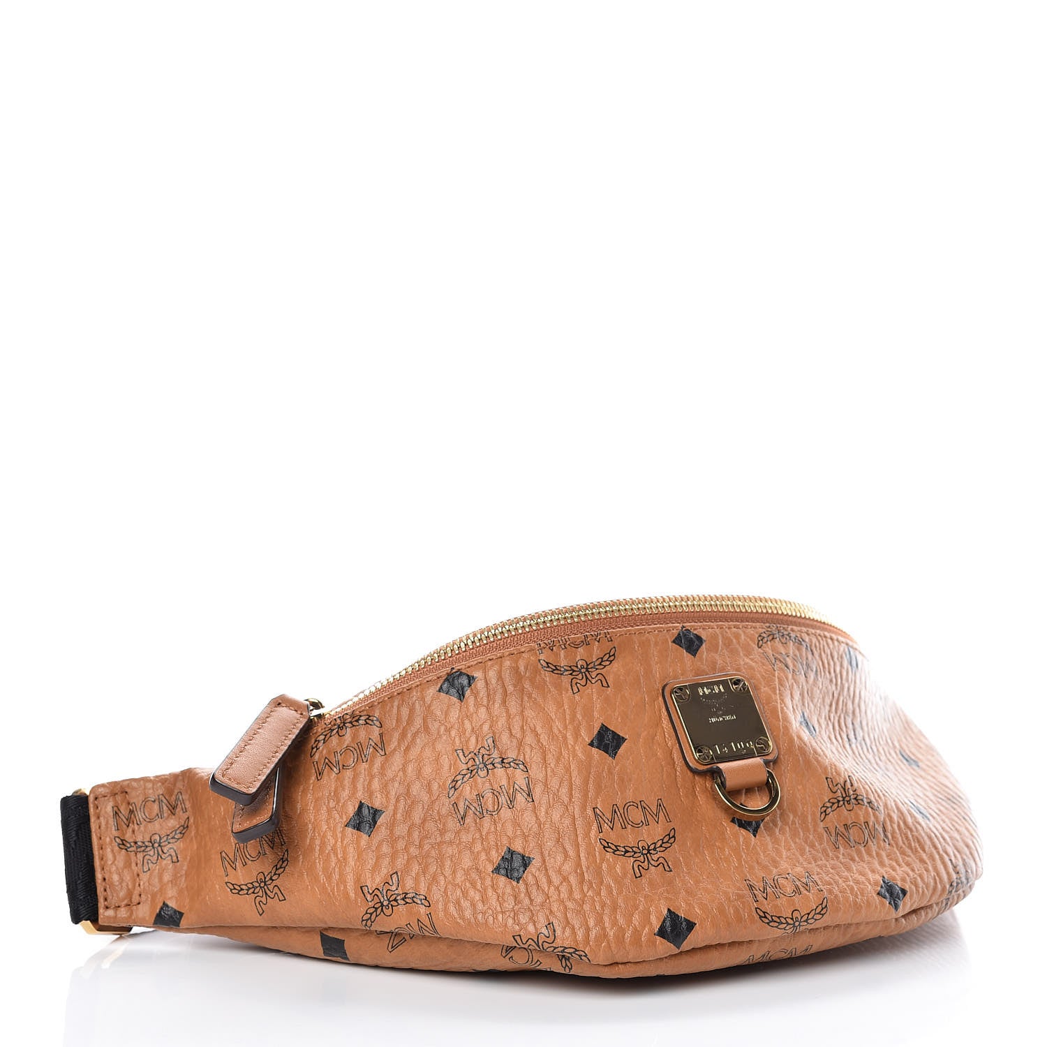 MCM Visetos Small Fusten Belt Bag Cognac 4 of 9