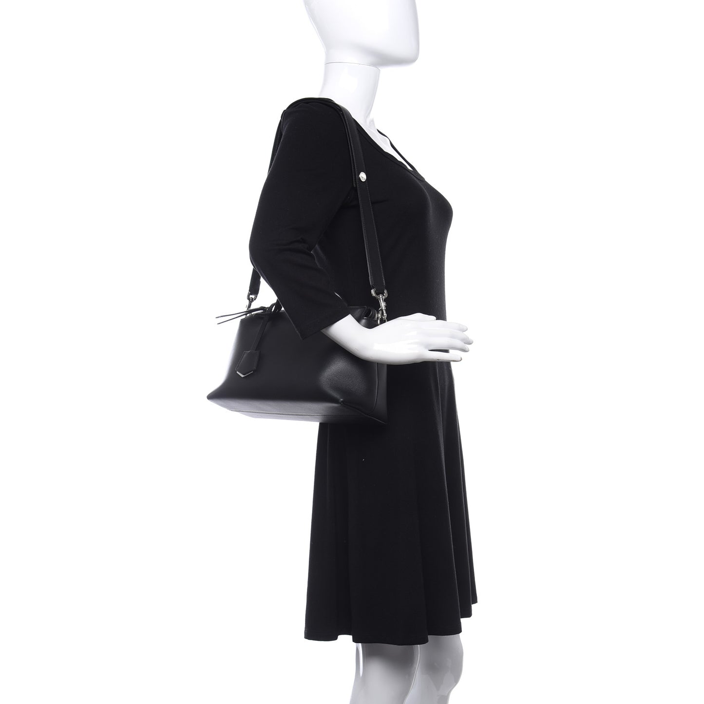 Vitello Dolce Medium By The Way Boston Bag Black