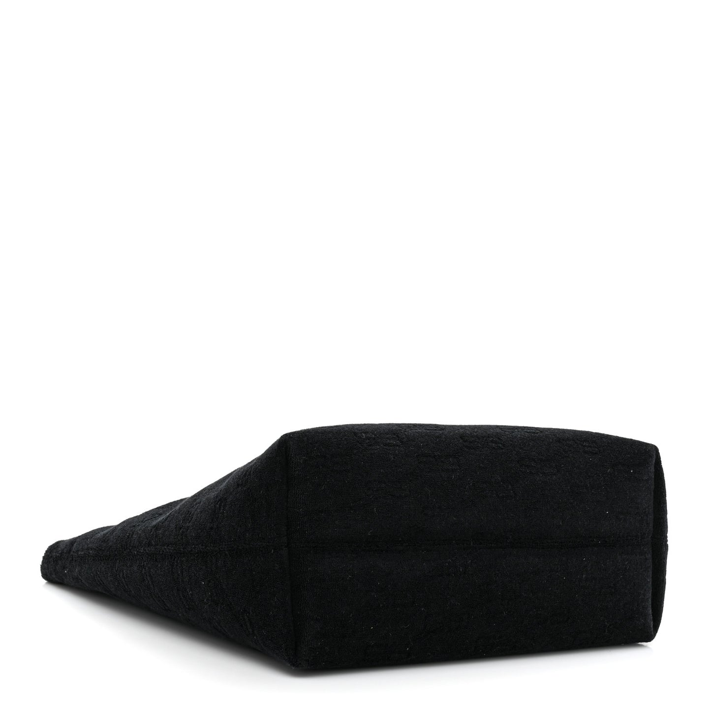 Sponge Fabric BB Monogram Medium Jumbo Pouch Black