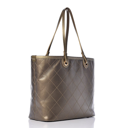 Chanel Grained Calfskin Large Shopping Fever Tote Gold 4 of 15