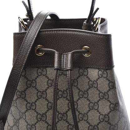 Gucci GG Supreme Monogram Web Small Ophidia Bucket Bag Brown 7 of 10