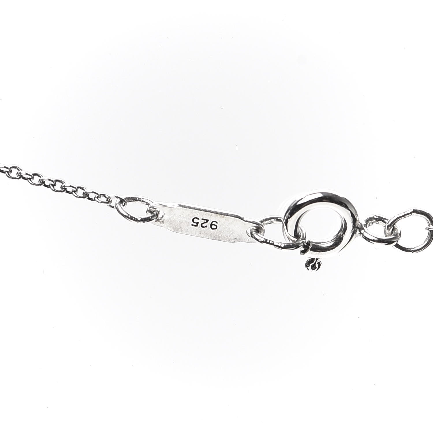 Tiffany Sterling Silver Pearl Nature Rose Pendant Necklace 5 of 5