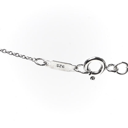 Tiffany Sterling Silver Pearl Nature Rose Pendant Necklace 5 of 5