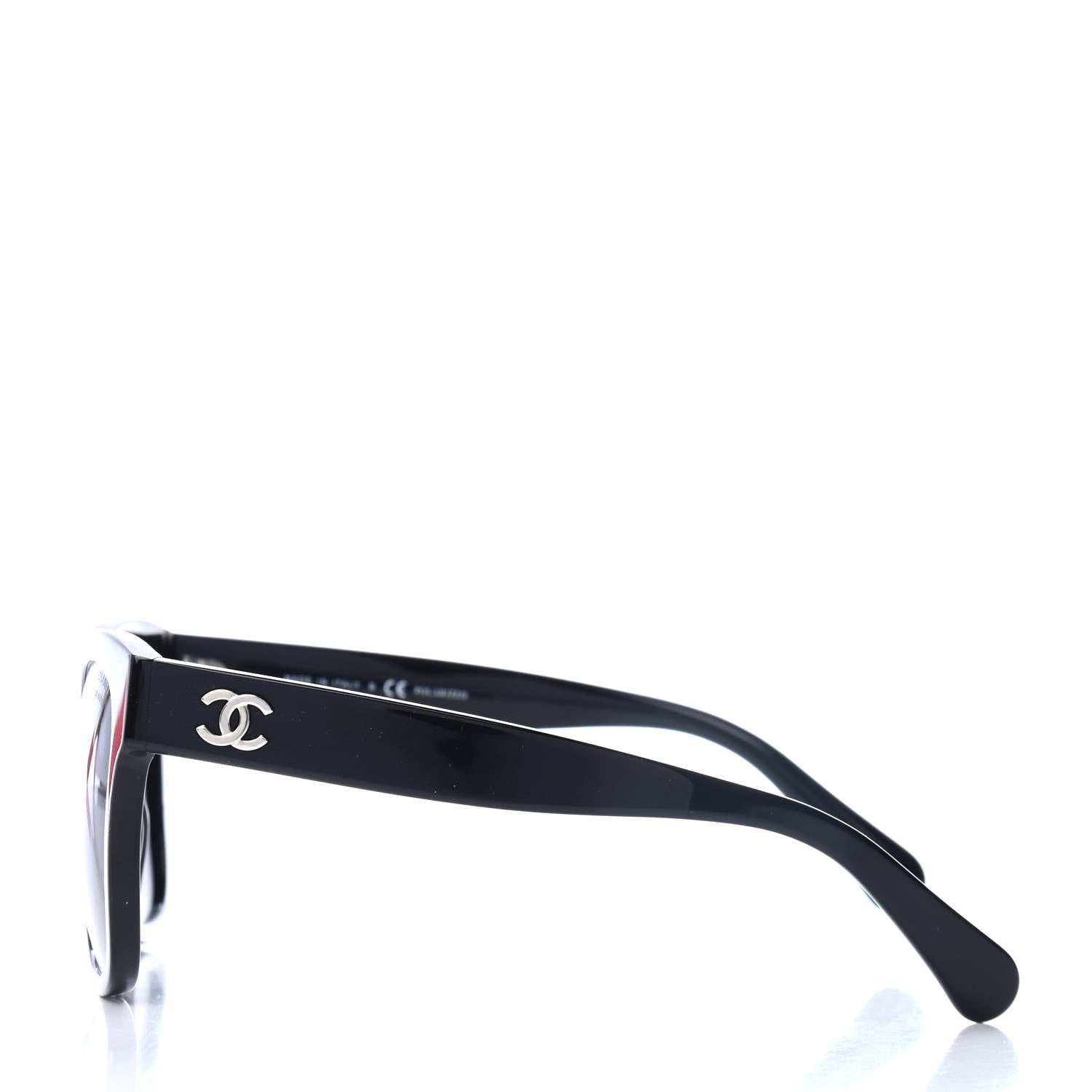 Chanel Acetate Polarized Square CC Sunglasses 5380 Black 3 of 4