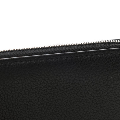 Louis Vuitton Calfskin Lockme Zippy Coin Purse Black 8 of 9
