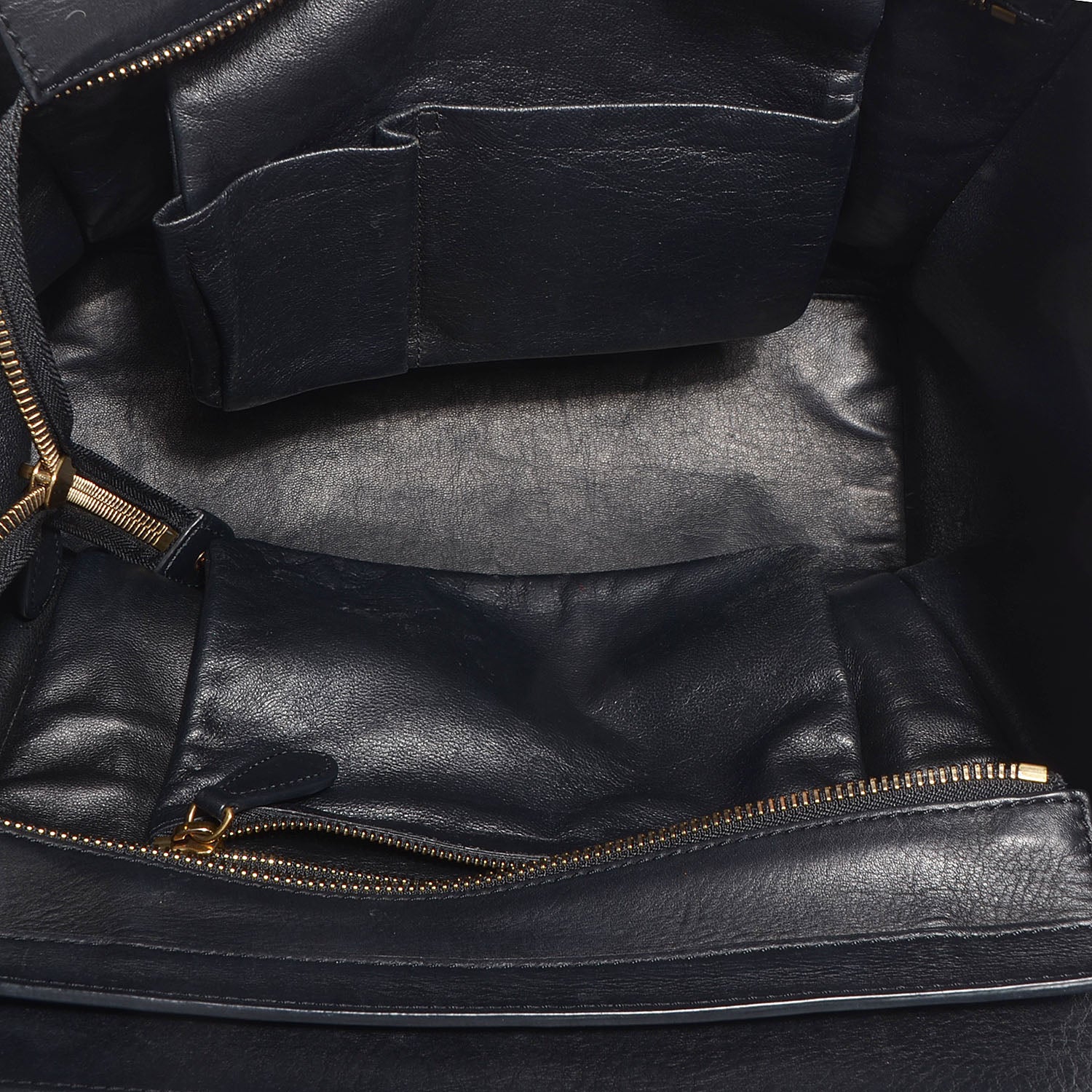 Celine Smooth Calfskin Mini Luggage Black 5 of 9