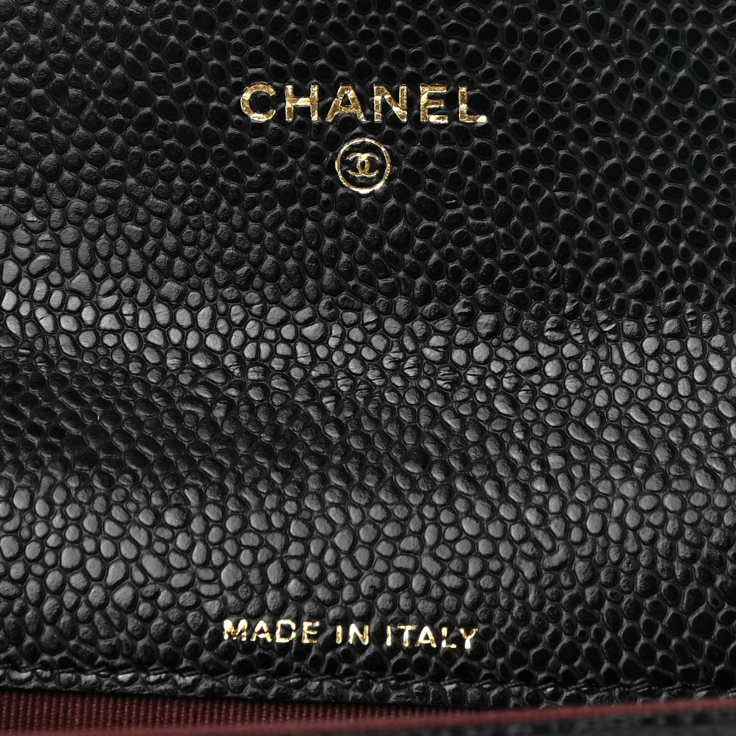 Caviar Quilted Flap Card Holder Wallet Black