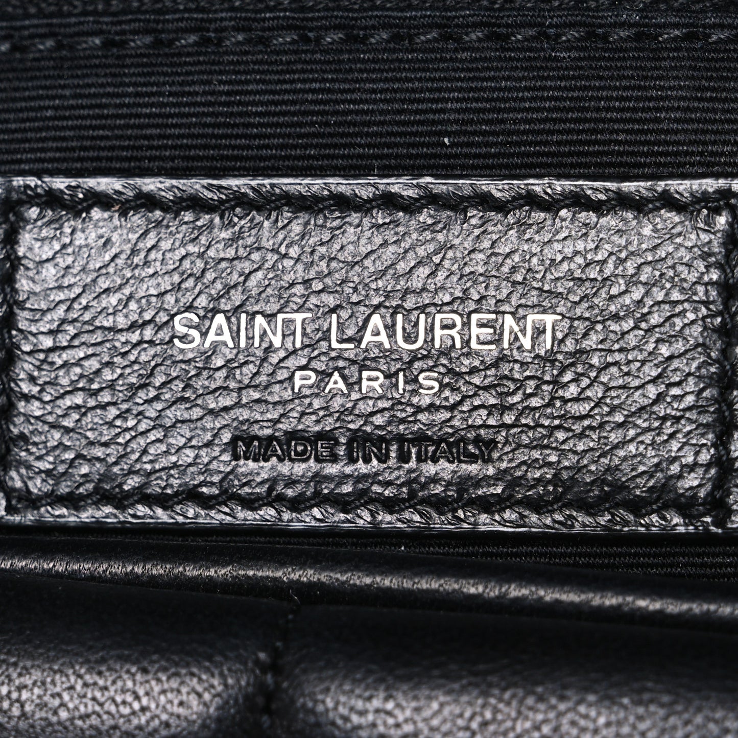 Lambskin Quilted Small Loulou Puffer Monogram Chain Satchel Black