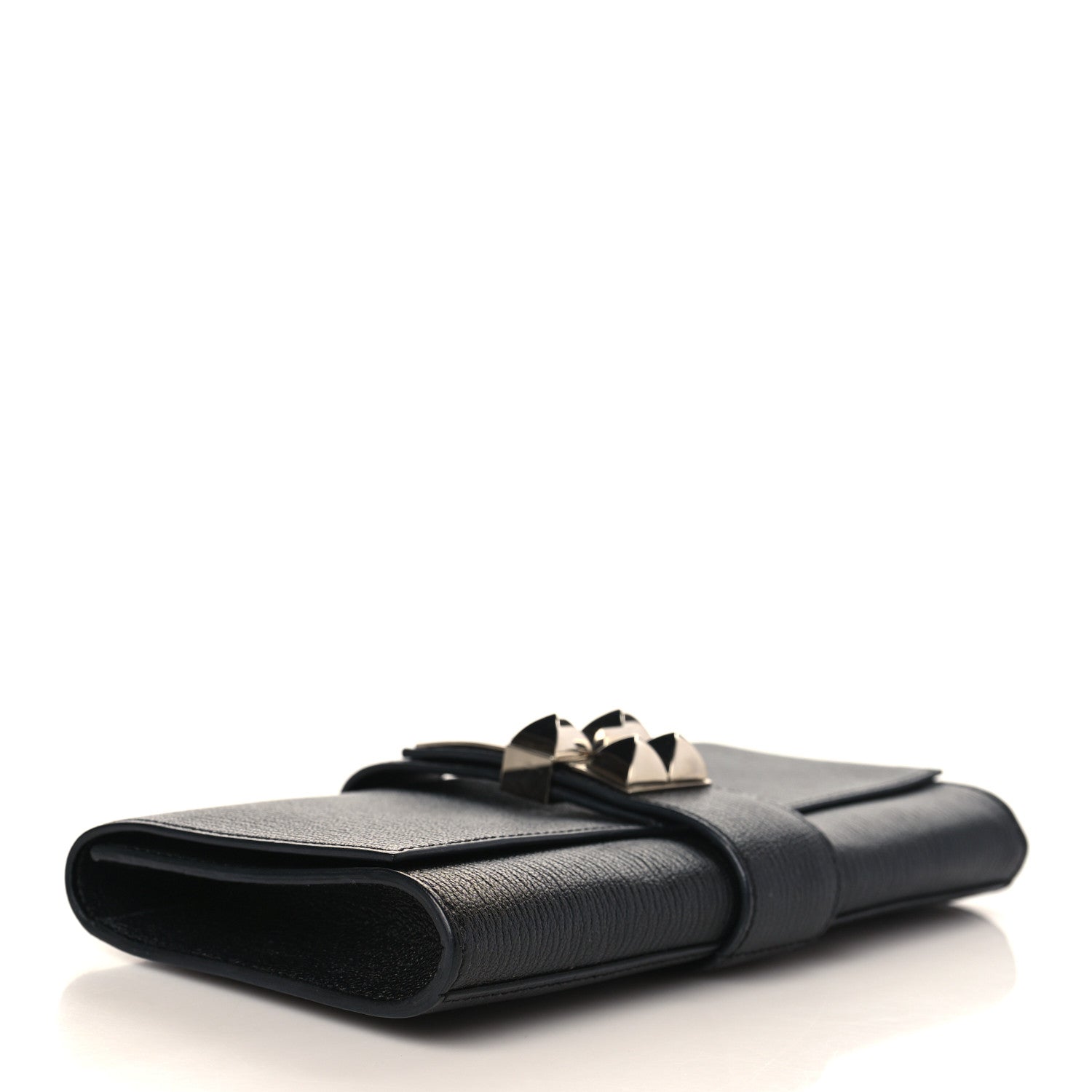 Hermes Chevre Mysore Medor 23 Clutch Black 4 of 7