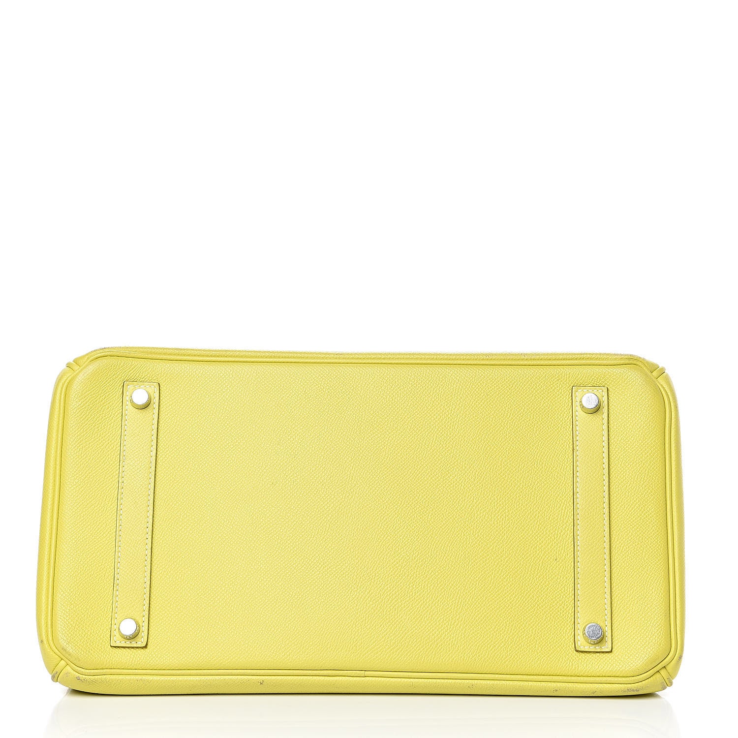 Hermes Epsom Candy Birkin 35 Lime Gris Perle 6 of 33