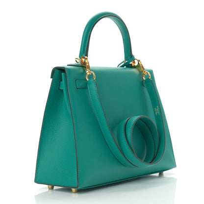 Hermes Epsom Kelly Sellier 25 Vert Verone 3 of 11