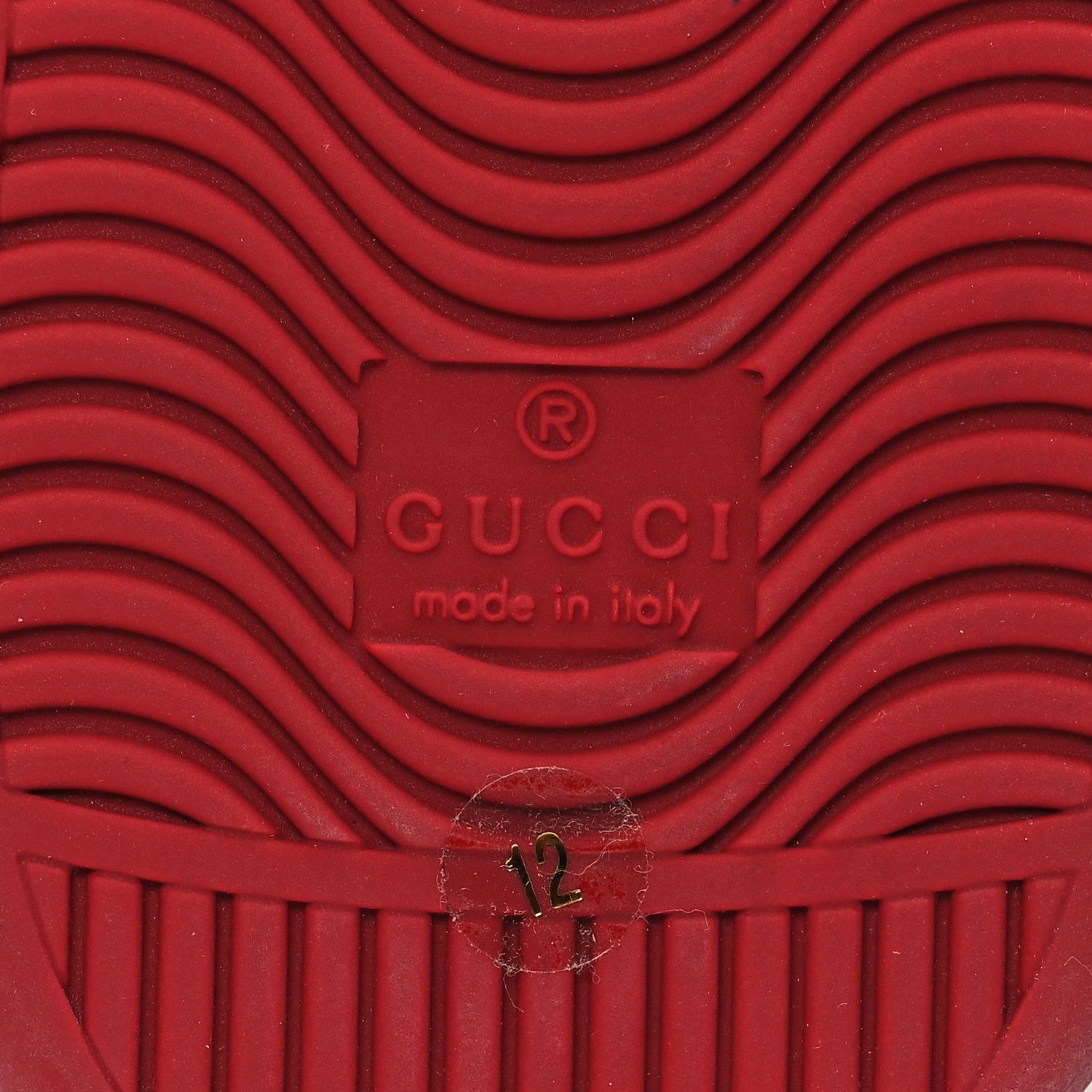 Gucci GG Supreme Monogram Ayers Mens New Ace Low-Top Sneaker 12 Blue Red 7 of 11