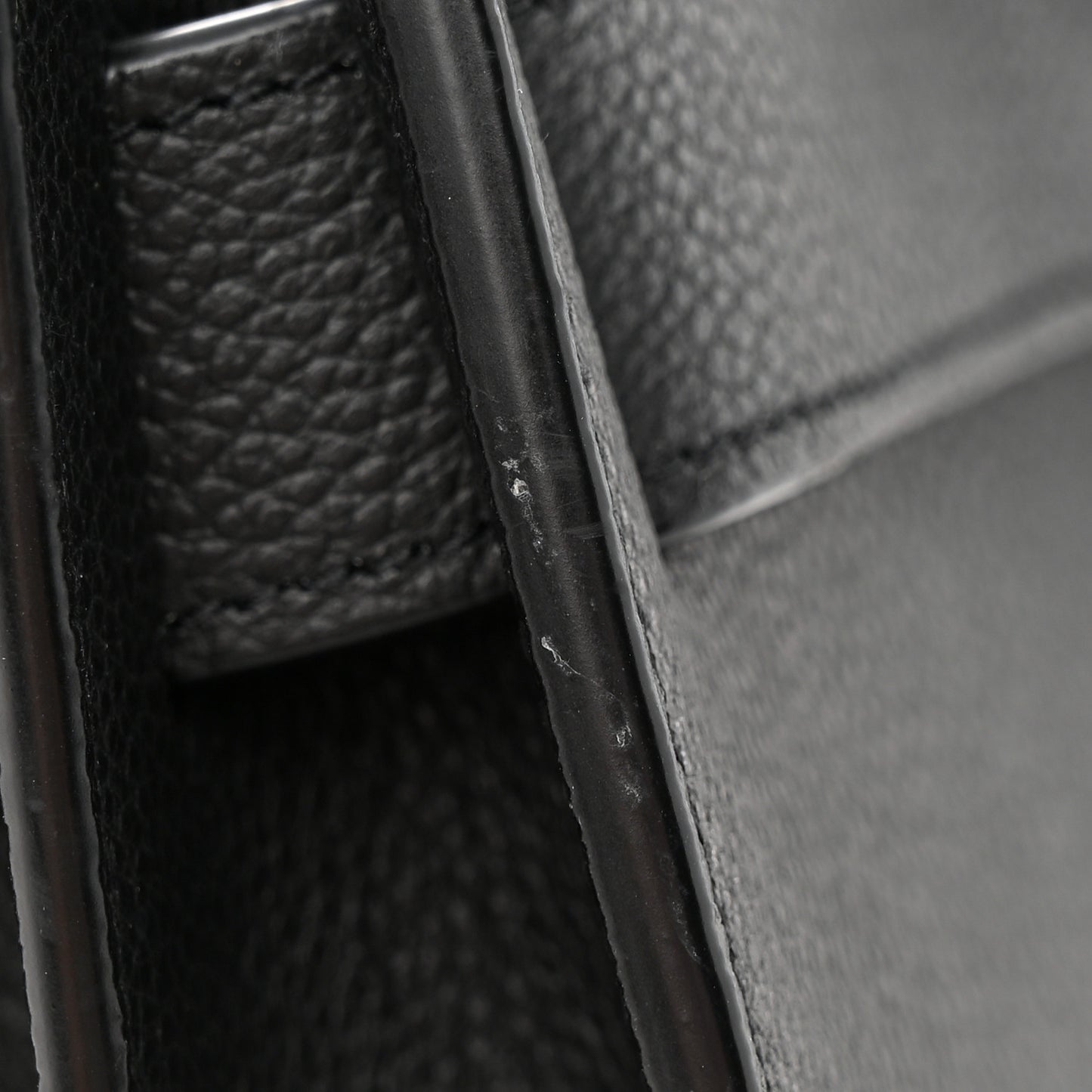 Grained Calfskin Large Sac De Jour Carryall Black