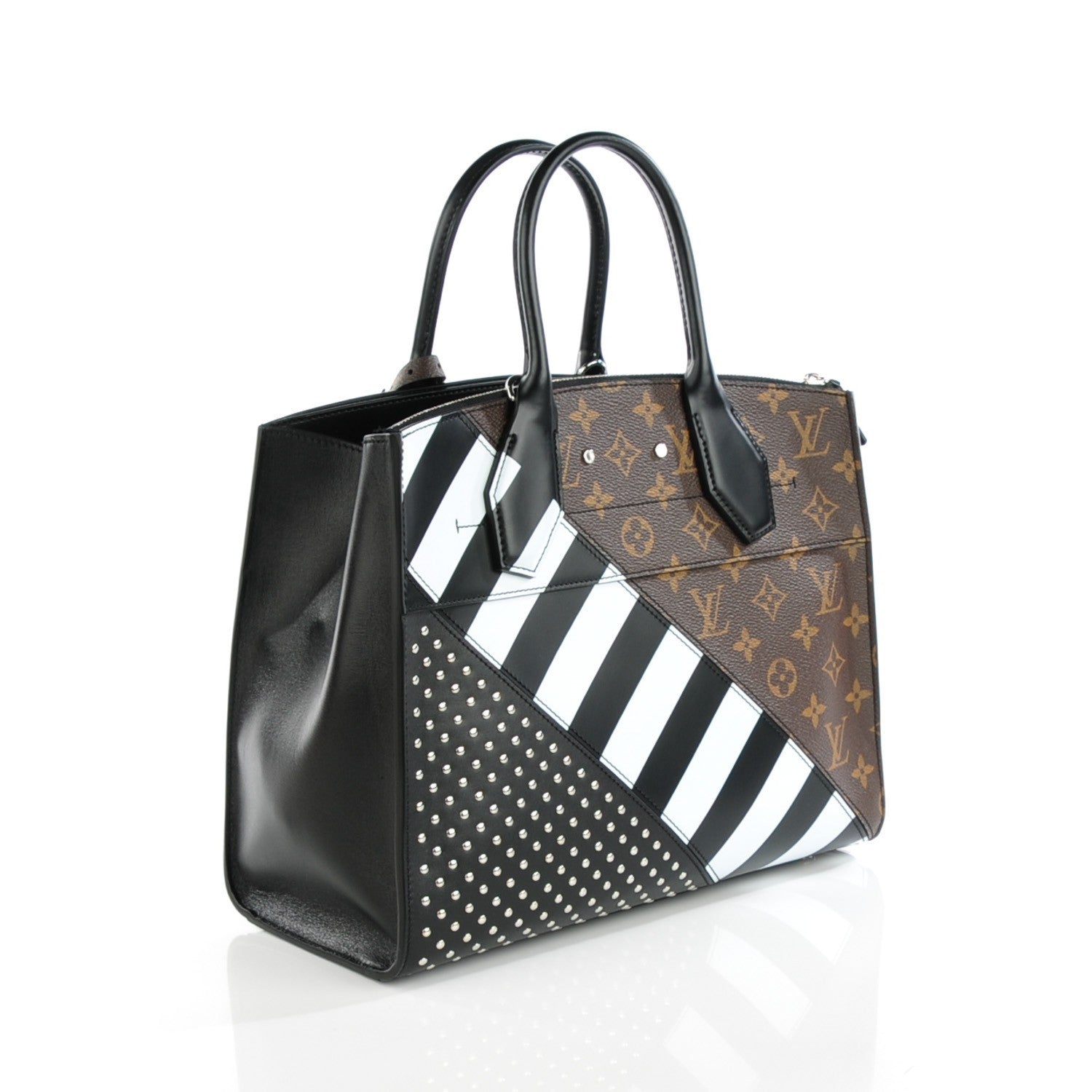 Louis Vuitton Calfskin Monogram City Steamer MM 3 of 9