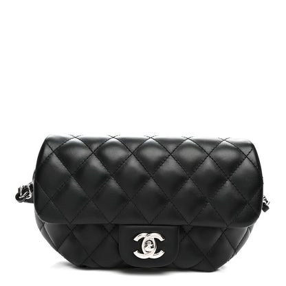 Chanel Calfskin Quilted CC Uniform Flap Belt Bag Black 1 of 10