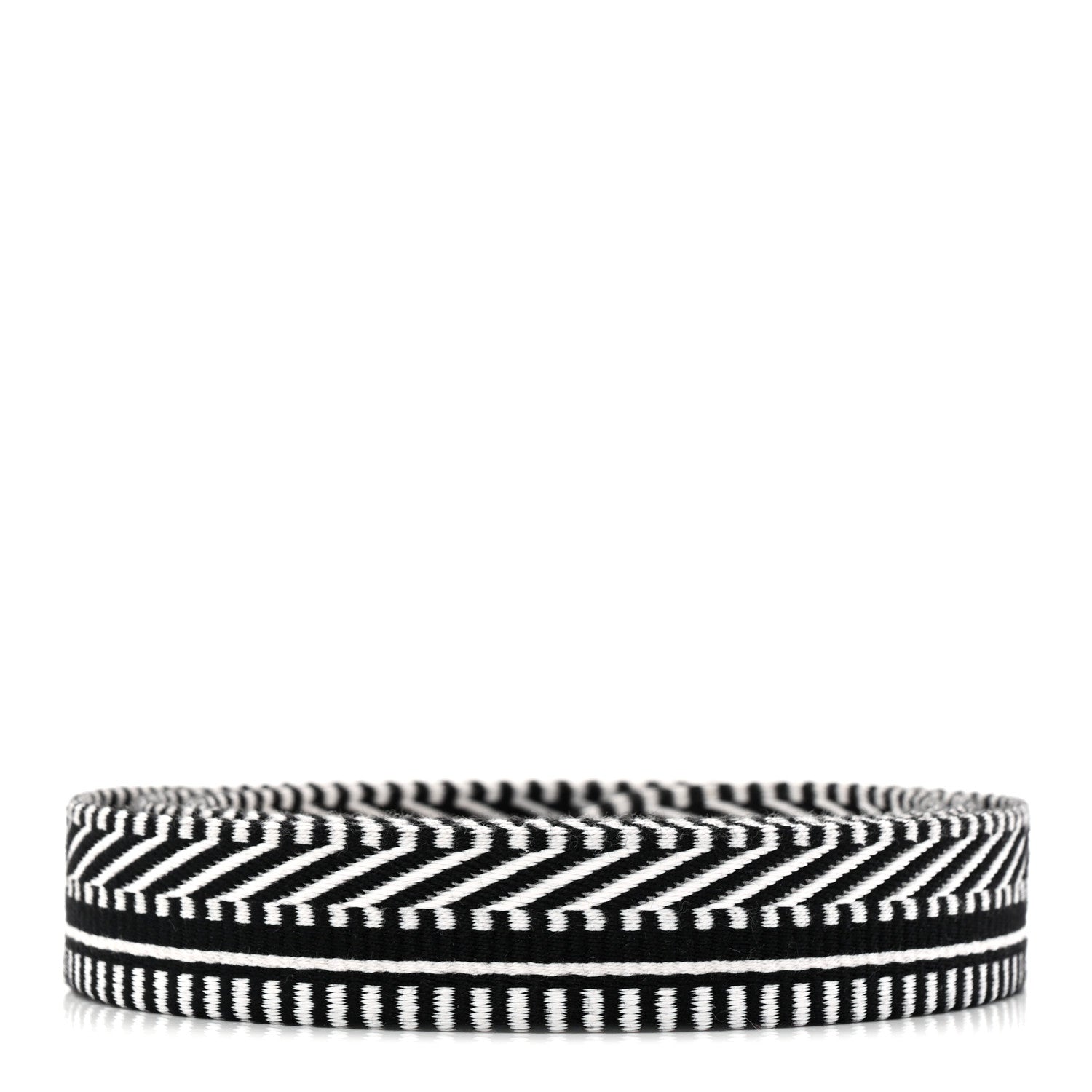 Hermes Toile Swift 25mm Sangle Cavale Shoulder Strap Black Ecru 2 of 5