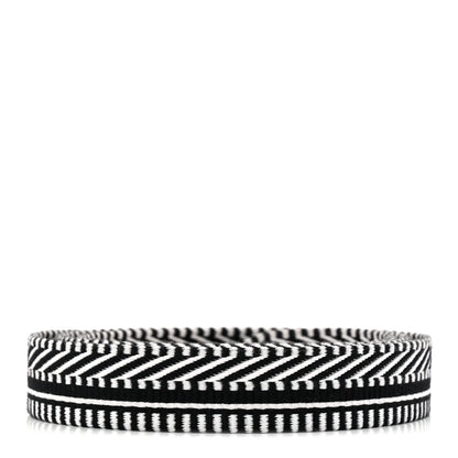 Hermes Toile Swift 25mm Sangle Cavale Shoulder Strap Black Ecru 2 of 5