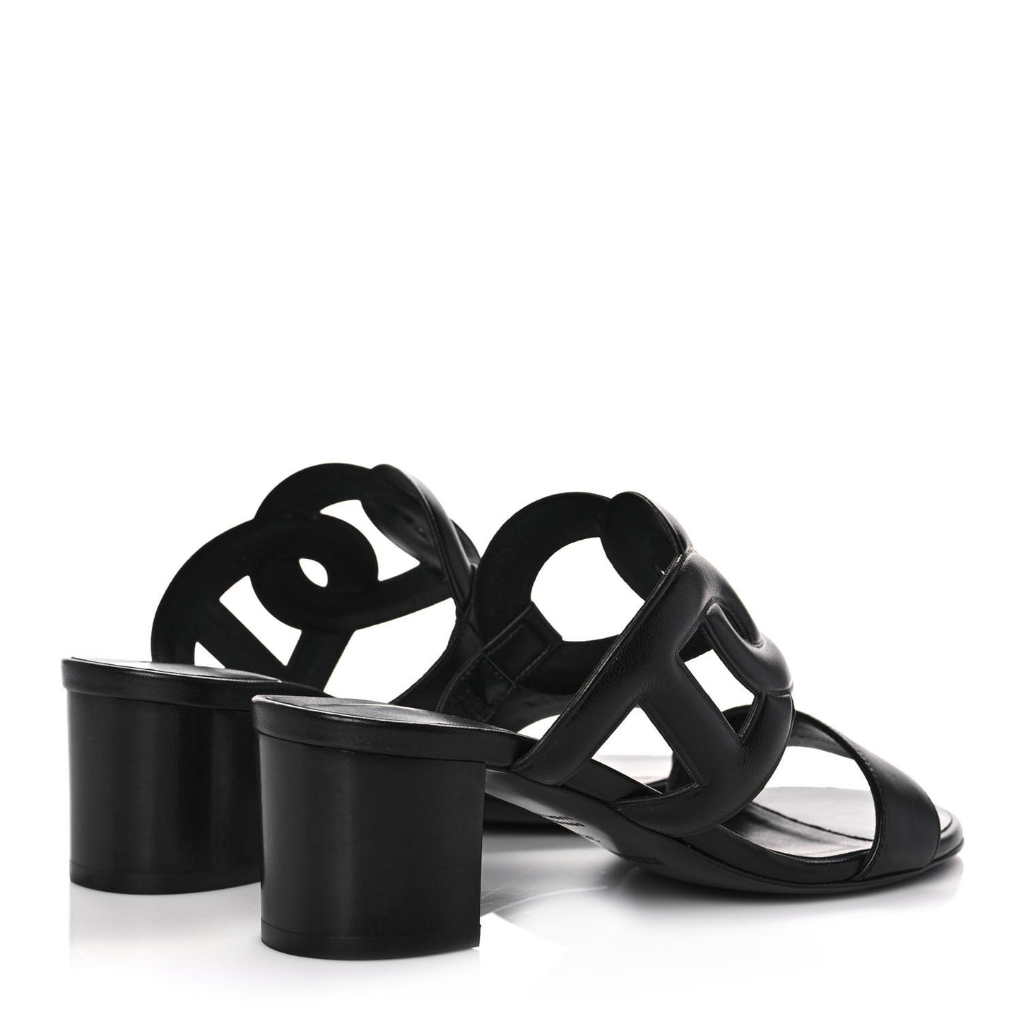 Nappa Bikini Sandals 36 Black