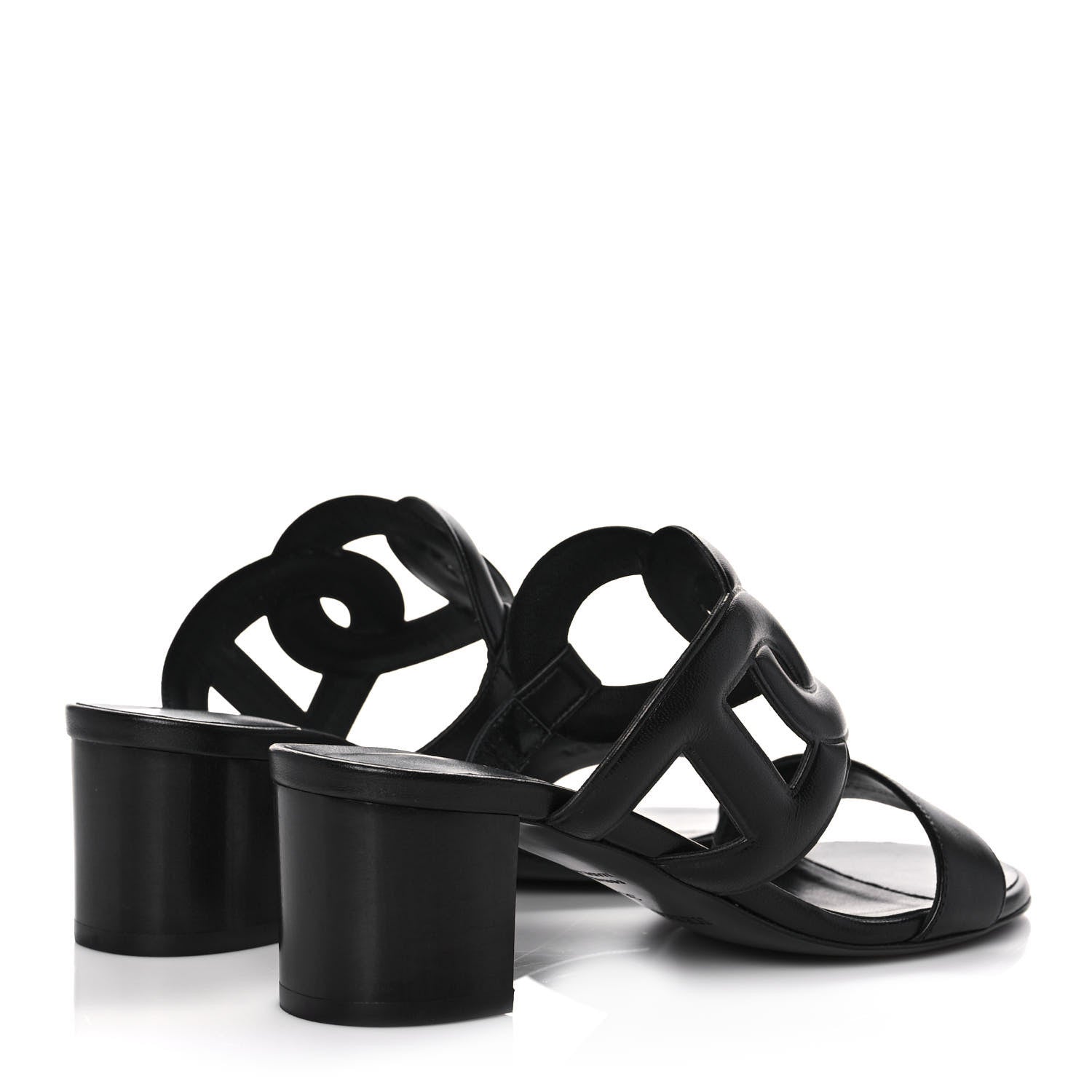 Hermes Nappa Bikini Sandals 36 Black 4 of 8