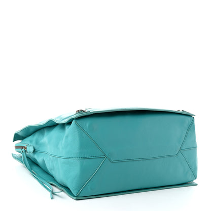 Balenciaga Veau Papier Tote Turquoise 5 of 11