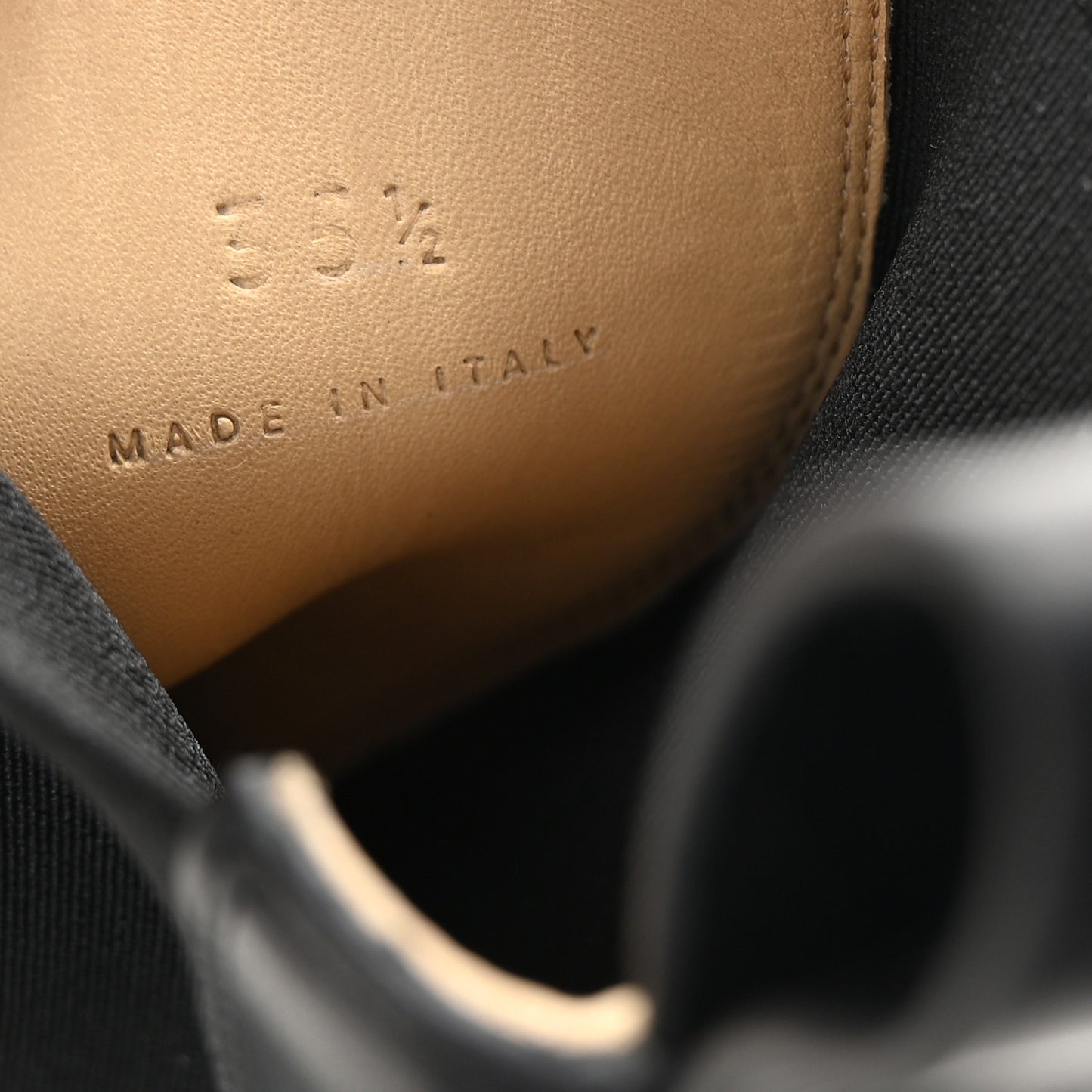 Calfskin The Flash Chelsea Boots 35.5 Black Grass