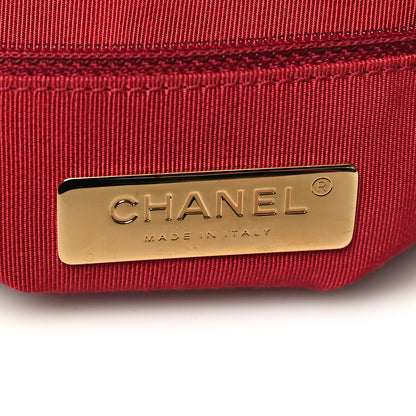 Chanel Cotton Canvas Quilted Medium Chanel 19 Flap Black 6 of 10