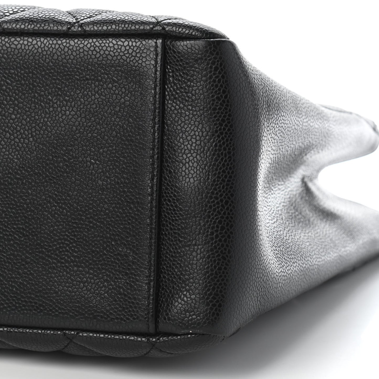 Caviar Quilted Grand Shopping Tote GST Black