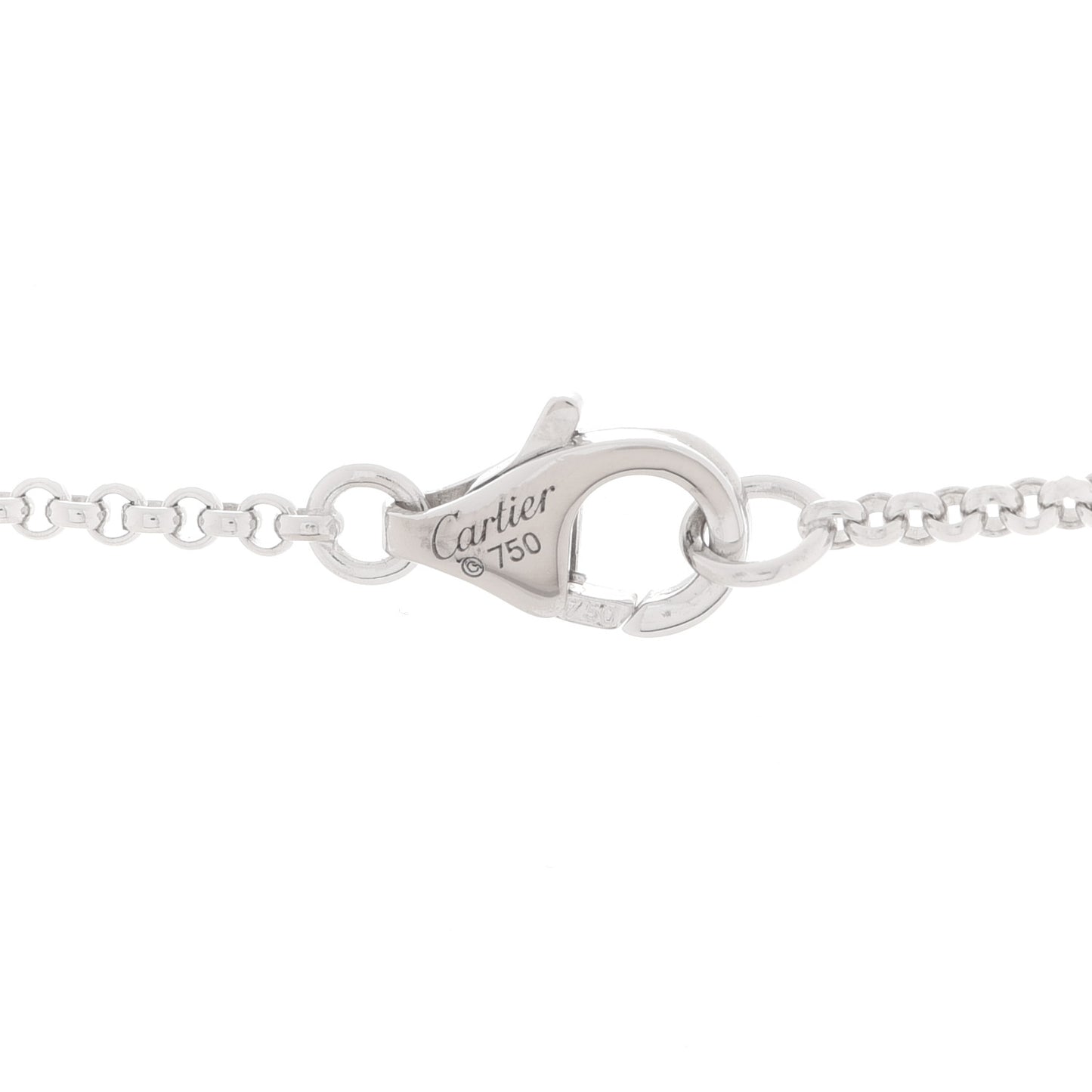 18K White Gold Entrelacés Necklace