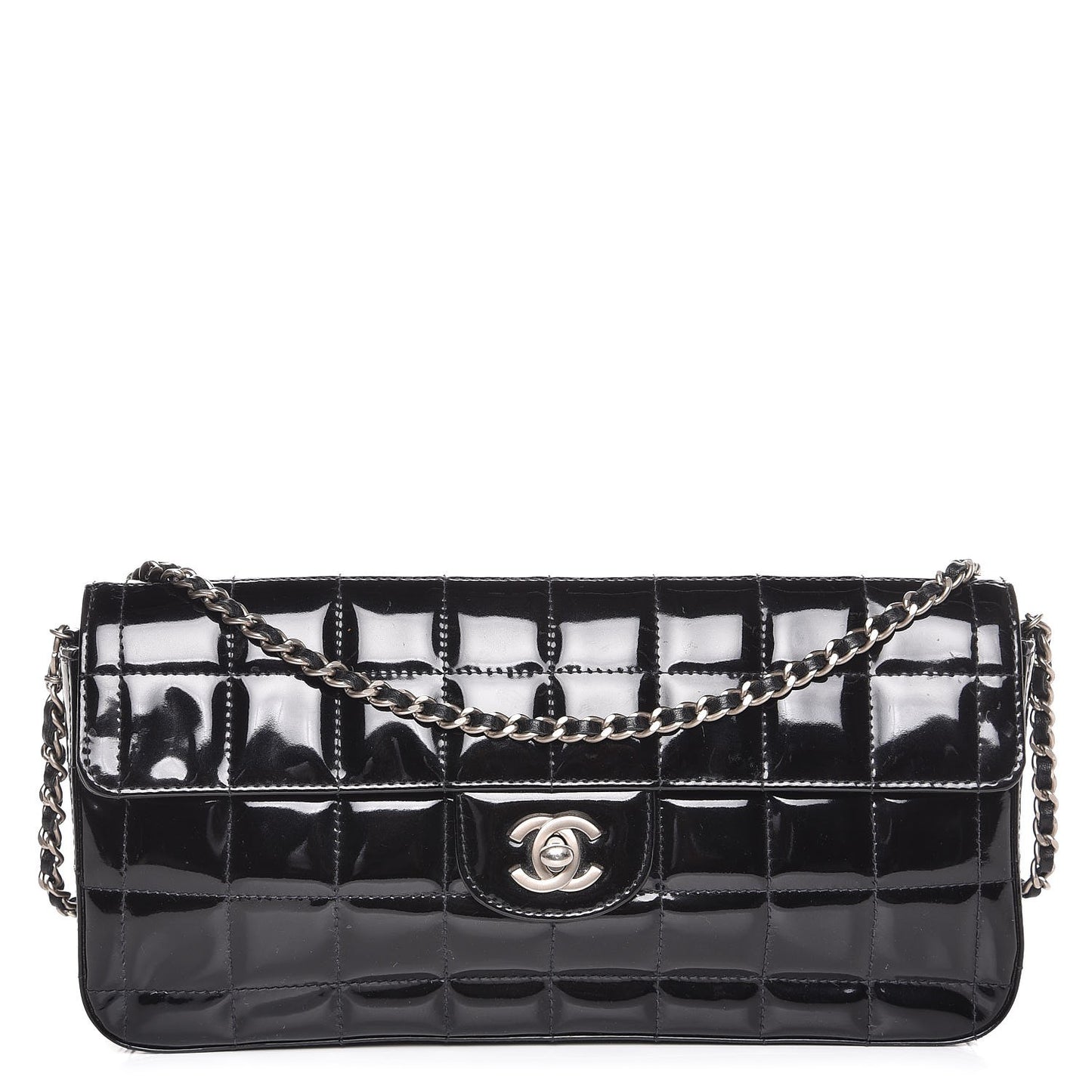 Patent East West Chocolate Bar Flap Black