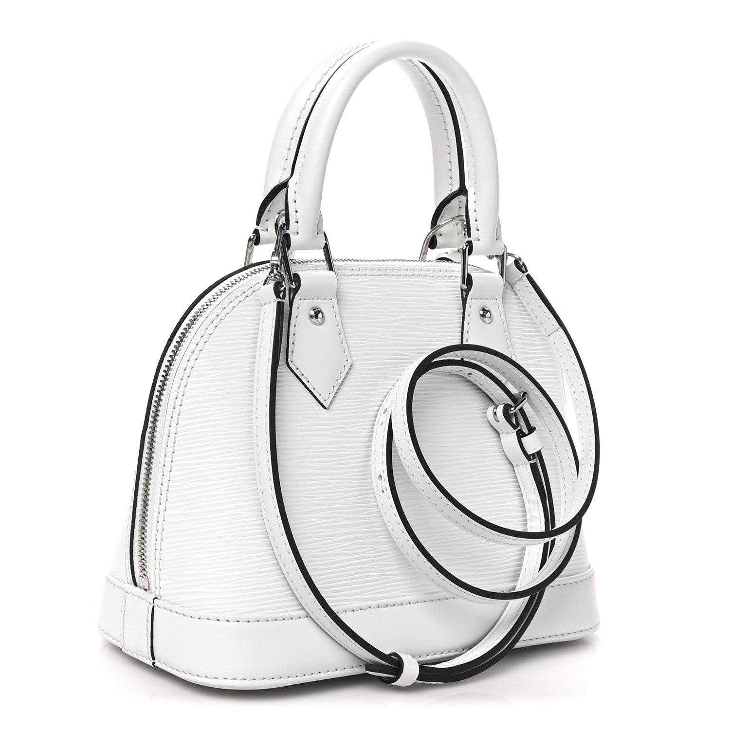Louis Vuitton Epi Alma BB White 3 of 9