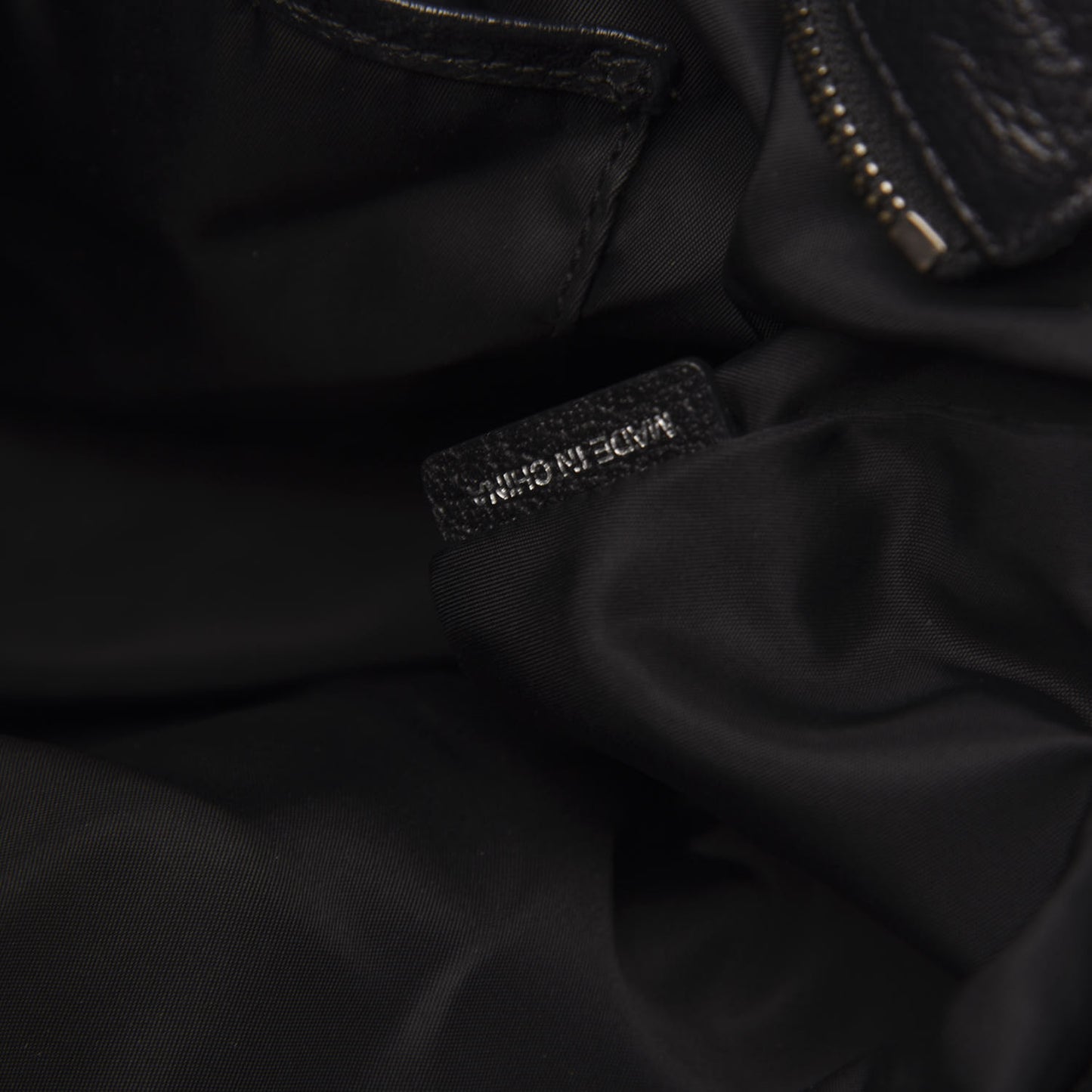 Nylon Tonal Check Torbitt Tote Black