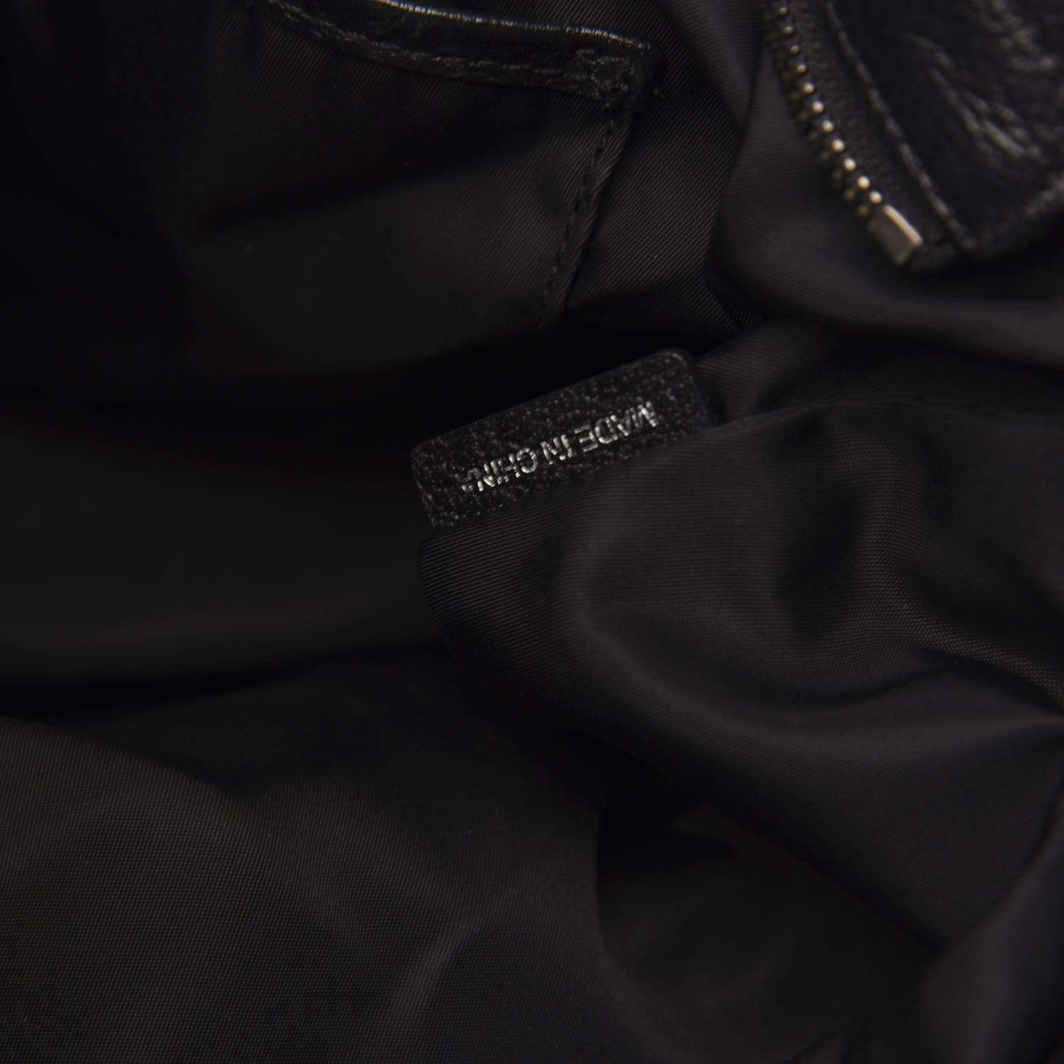 Burberry Nylon Tonal Check Torbitt Tote Black 7 of 16