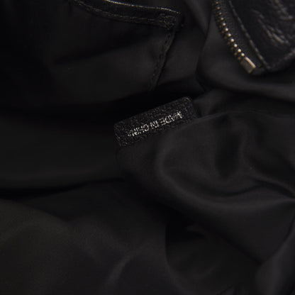 Burberry Nylon Tonal Check Torbitt Tote Black 7 of 16