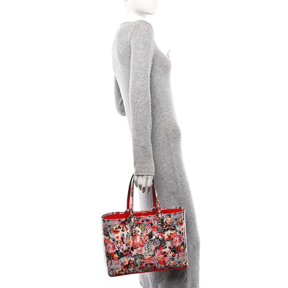 Christian Louboutin Patent Calfskin Small Oh Xtian Cabata Tote Red 2 of 11