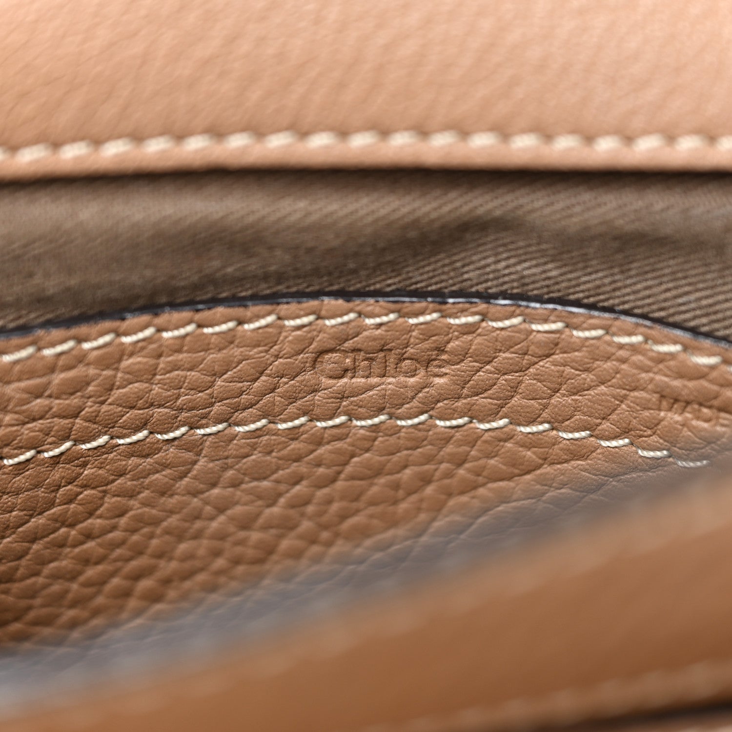 Chloe Calfskin Mini Marcie Round Crossbody Bag Nut 6 of 14