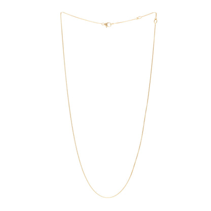 David Yurman 18K Yellow Gold 1mm Box Chain Necklace 3 of 4