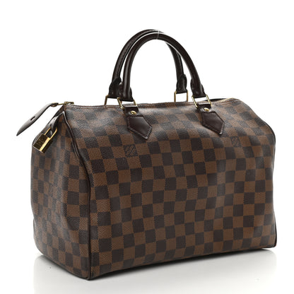 Louis Vuitton Damier Ebene Speedy 30 3 of 9