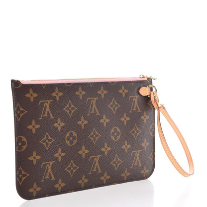 Louis Vuitton Monogram Neverfull MM GM Pochette Rose Ballerine 2 of 7