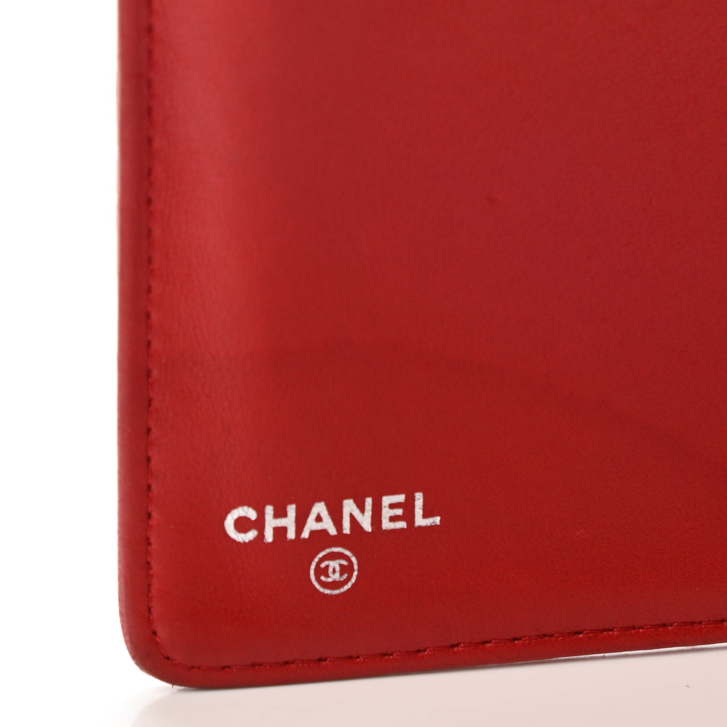 Chanel Lambskin Quilted Boy Yen Wallet Red 7 of 8