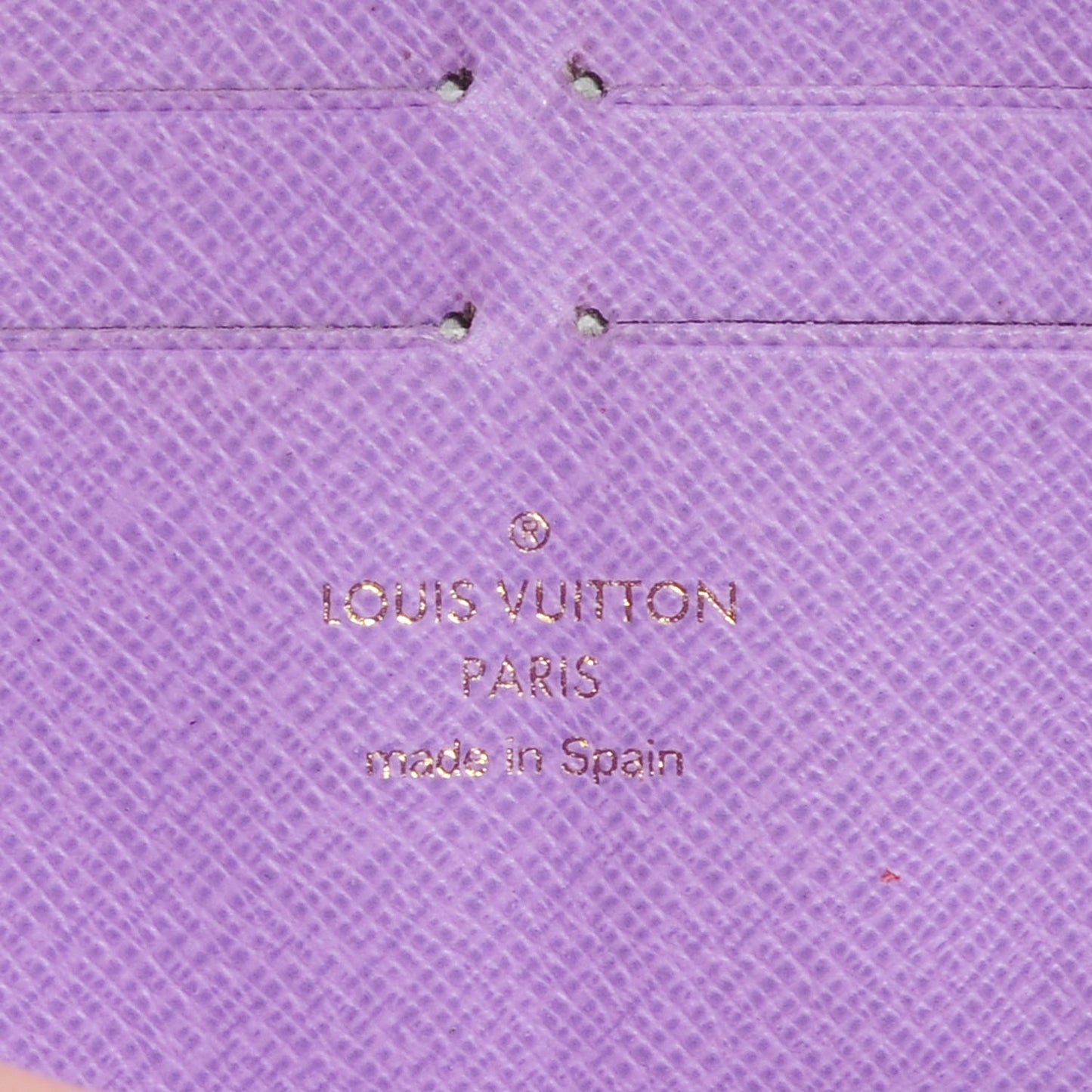 Damier Ebene Illustre Zippy Wallet Violet